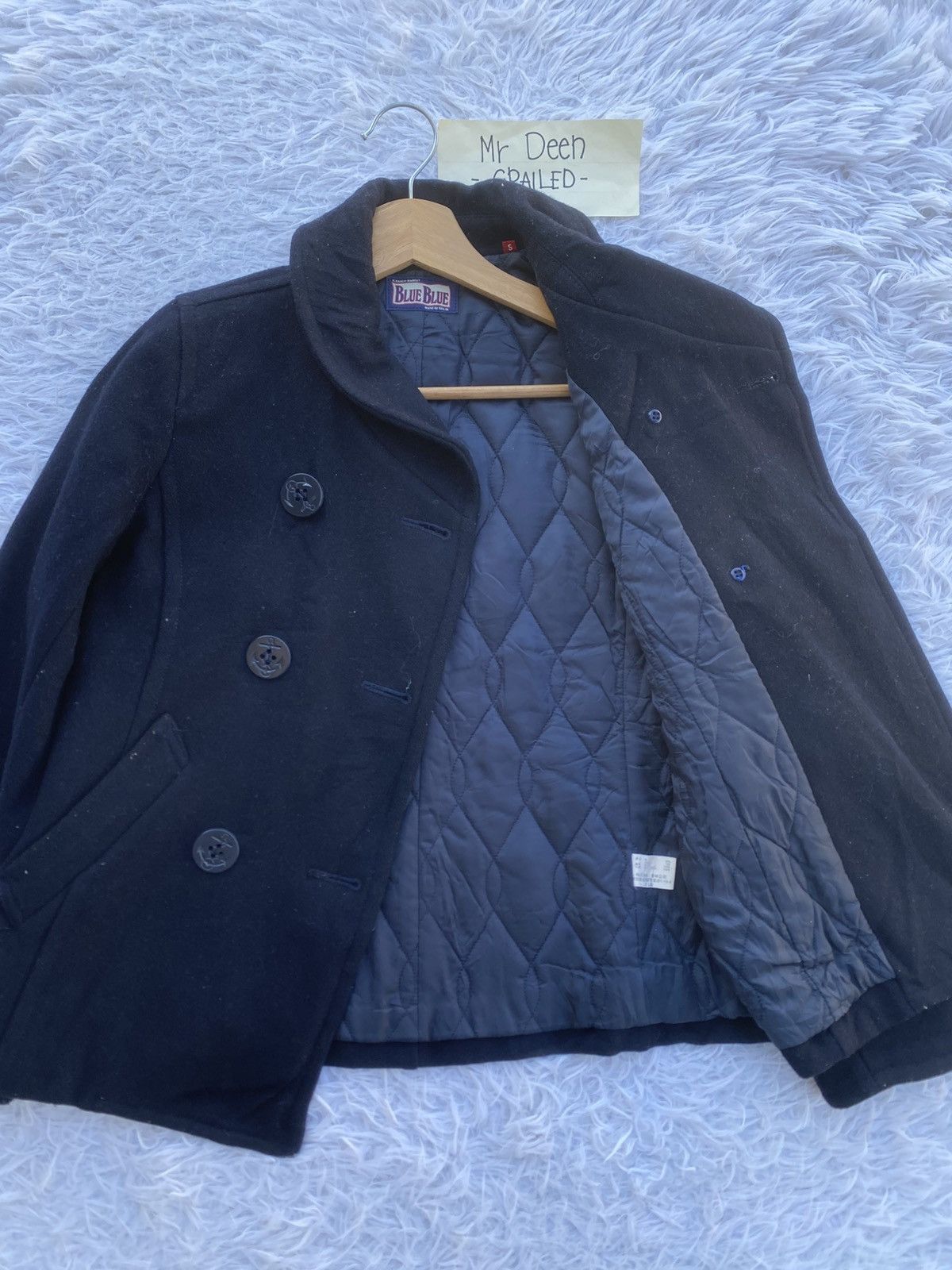 Blue Blue Japan Rare Vintage Blue Blue Wool Women Jacket Size S / US 4 / IT 40 - 9 Thumbnail