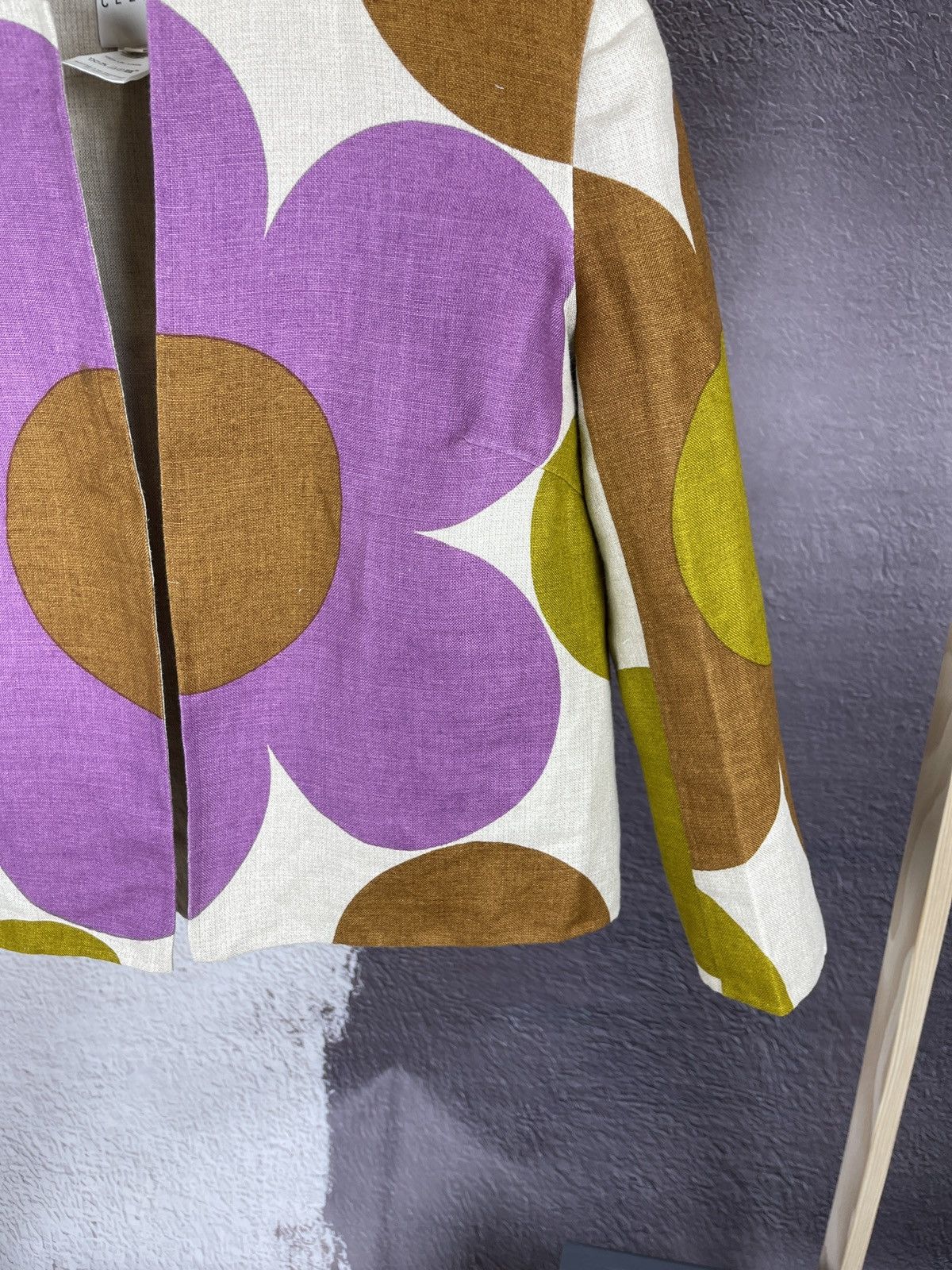 Celine CELINE 2002 Multicolor Floral Linen Jacket Kors RRP 2900$ Size L / US 10 / IT 46 - 5 Thumbnail