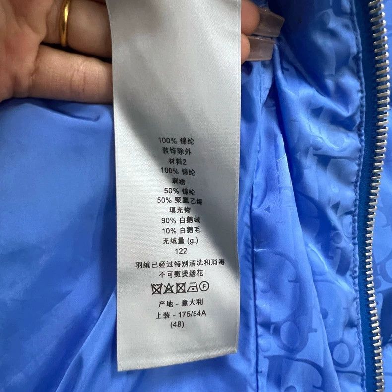 Dior Dior Blue full-print logo down jacket 2503-Nextarrow Size US M / EU 48-50 / 2 - 4 Thumbnail