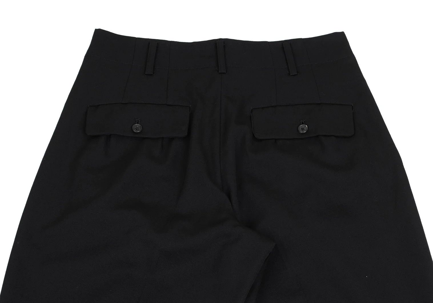 Yohji Yamamoto Yohji Yamamoto Black Wool Gabardine Pants Size US 30 / EU 46 - 15 Thumbnail
