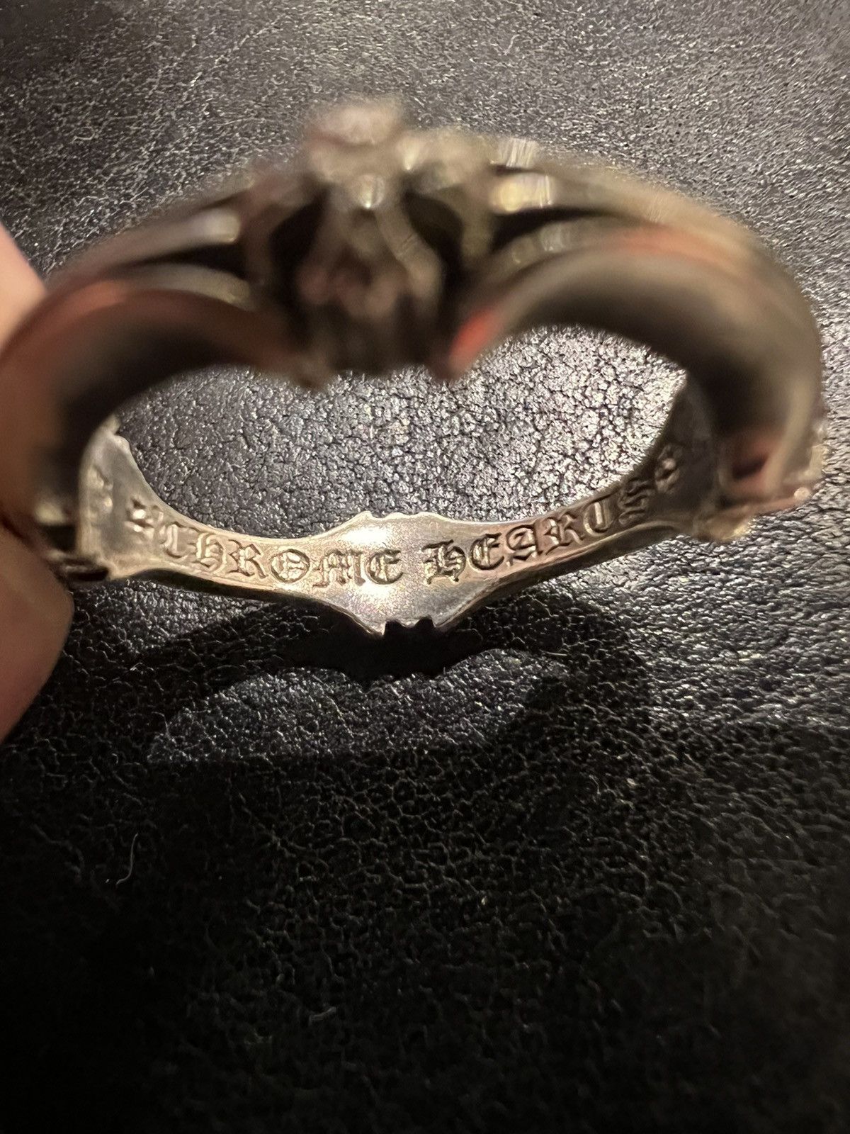 Chrome Hearts Chrome Hearts Diamond Bone Ring Silver Size ONE SIZE - 8 Thumbnail