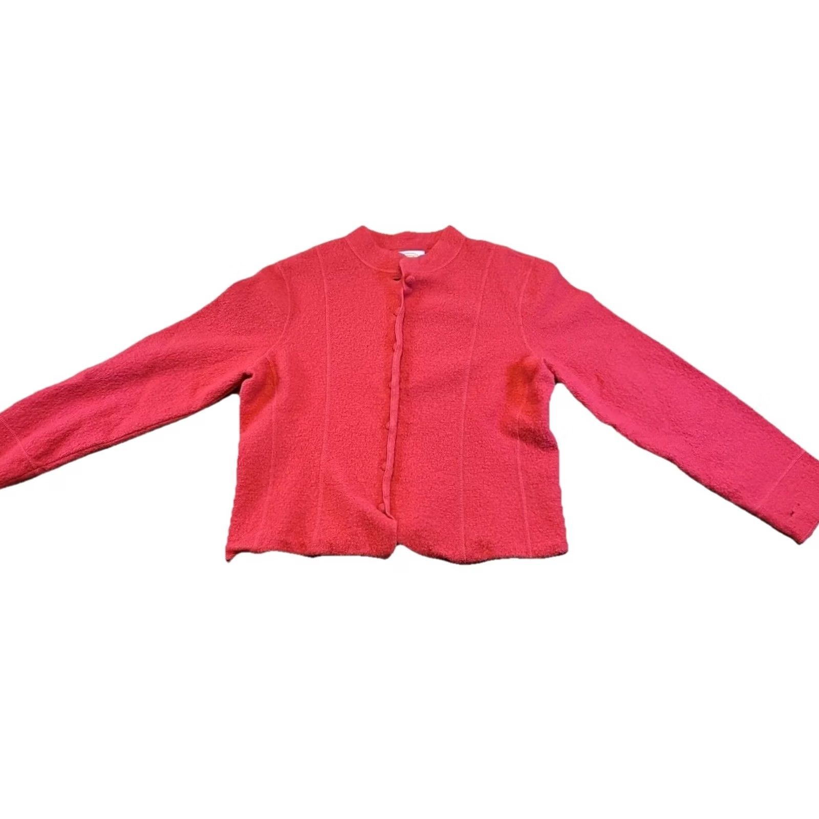 Talbots VINTAGE Talbots Cardigan Jacket Wool Pink Women’s Size L 90s Hong Kong Women Size L / US 10 / IT 46 - 2 Thumbnail