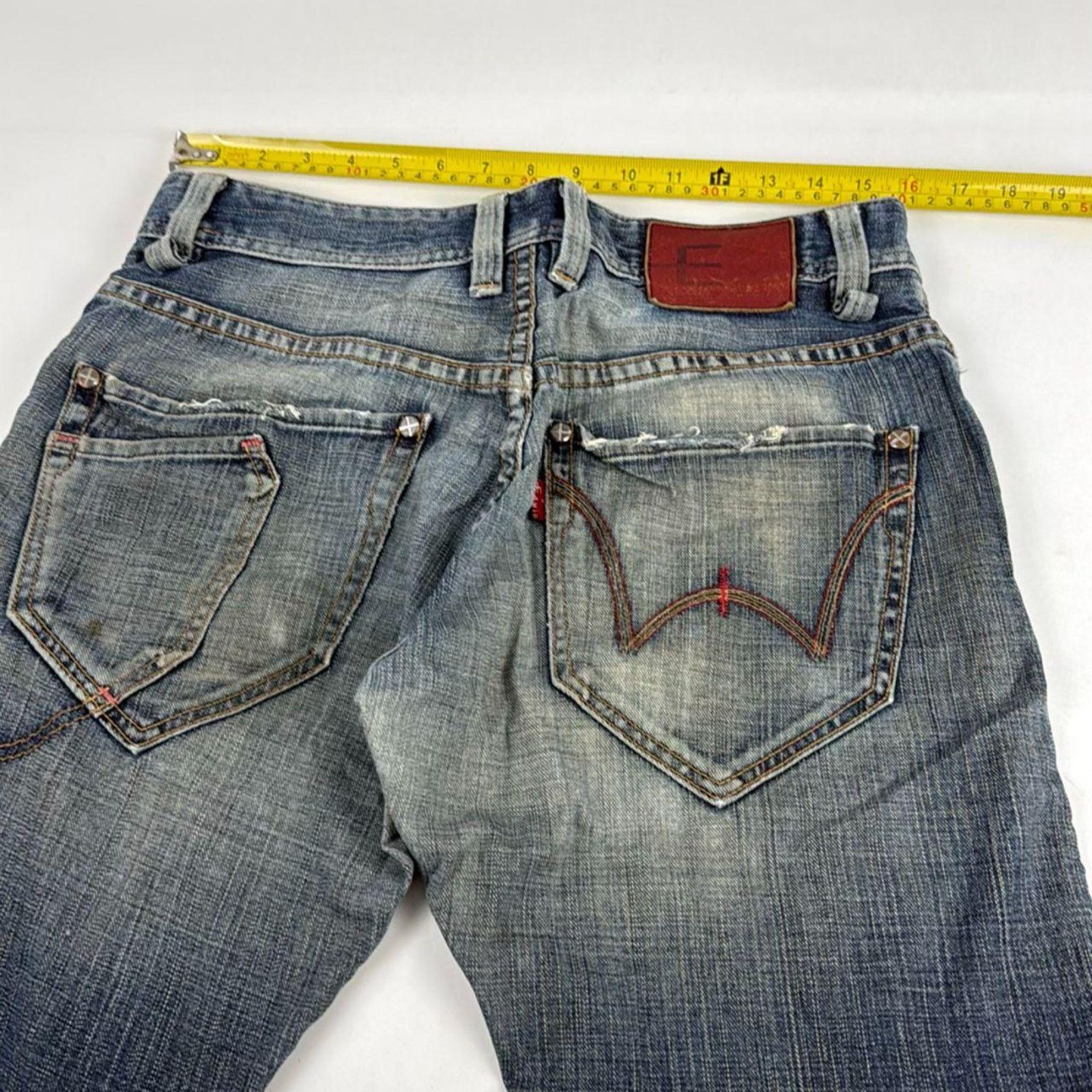 00s EDWIN archive black denim y2k swag Vintage y2k archive Edwin 