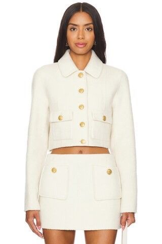 LoveShackFancy LoveShackFrancy Wool Cashmere Suit Blazer Skirt Size XS / US 0-2 / IT 36-38 - 3 Thumbnail