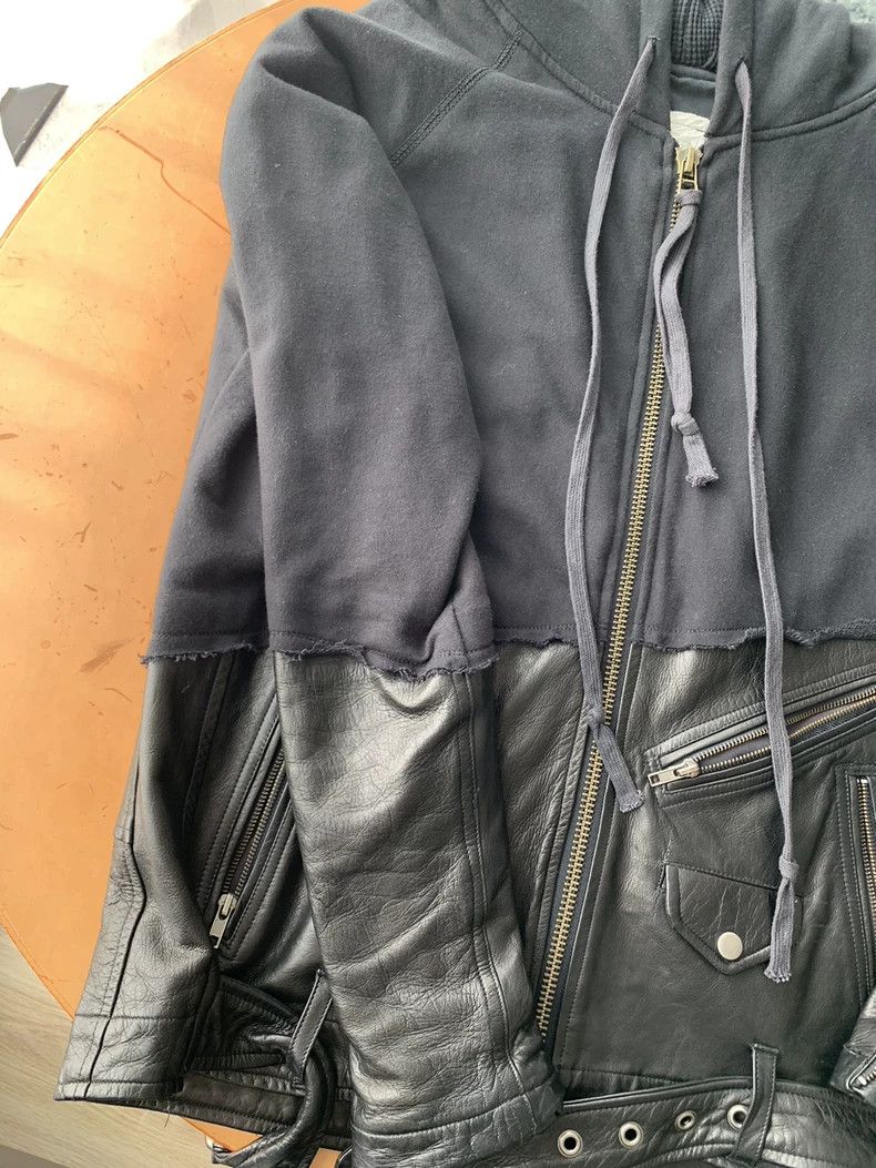 Greg Lauren greg lauren Patchwork leather hoodie 2504-Nextarrow Size US S / EU 44-46 / 1 - 3 Thumbnail