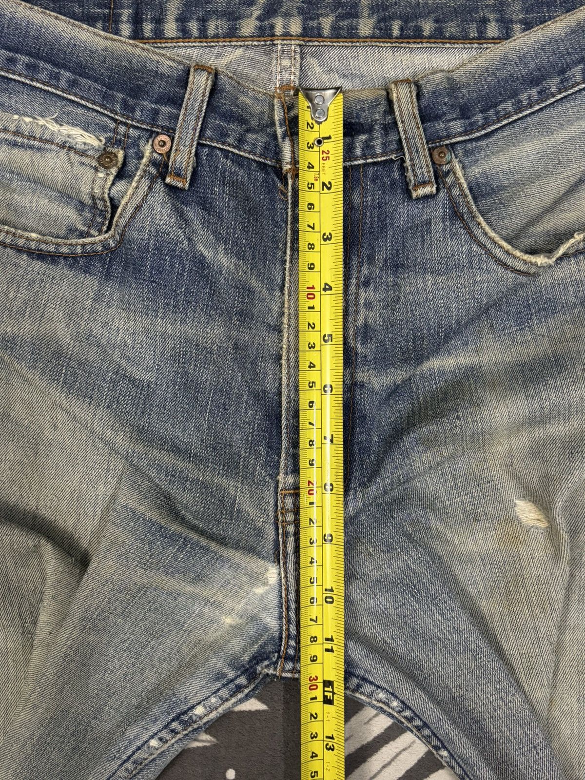 Levi's Vintage 90s Levis 512 Rusty Mud Wash Baggy Distressed Jeans Size US 33 - 16 Thumbnail