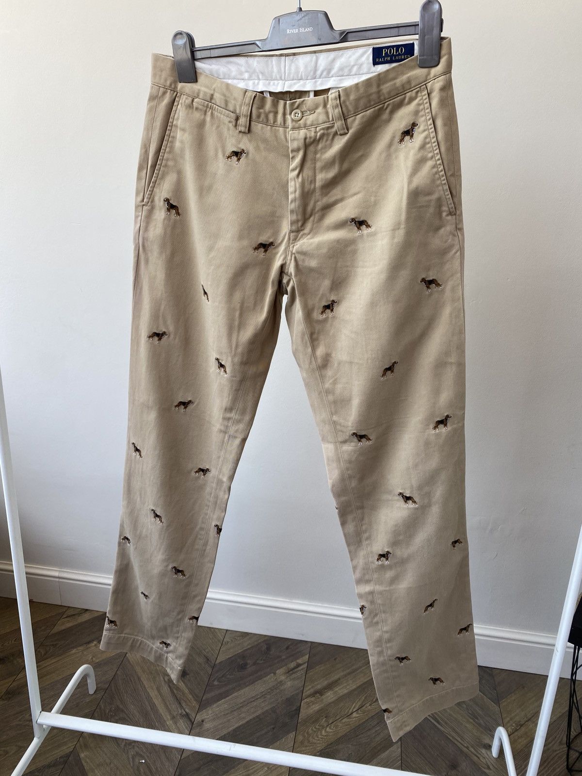 Polo Ralph Lauren Vintage Polo Ralph Lauren Chino Embroidered Dogs Pants Size US 32 / EU 48 - 3 Thumbnail