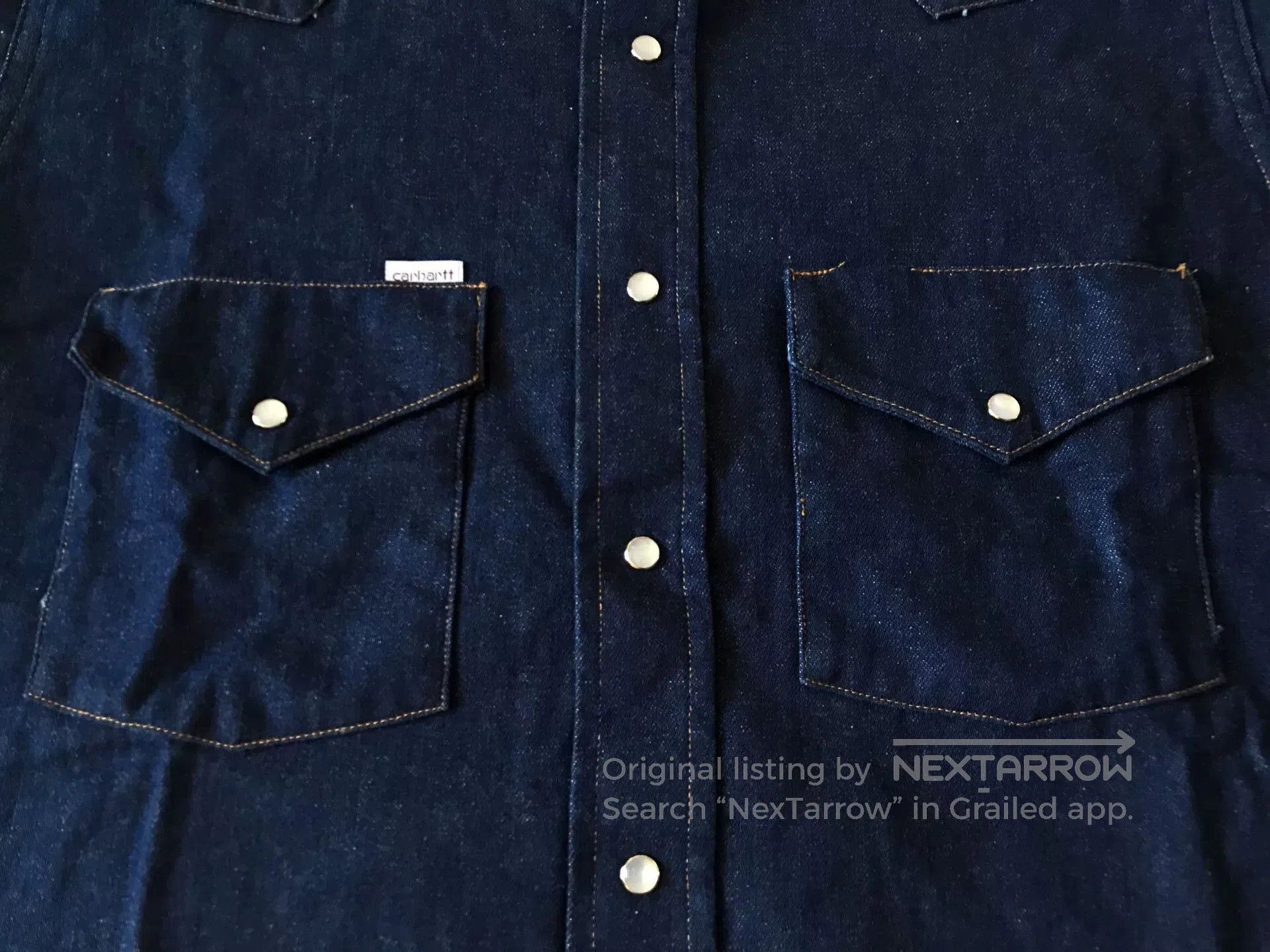 Carhartt 90s Carhartt SU008 Western Denim Shirt. Size US M / EU 48-50 / 2 - 6 Thumbnail