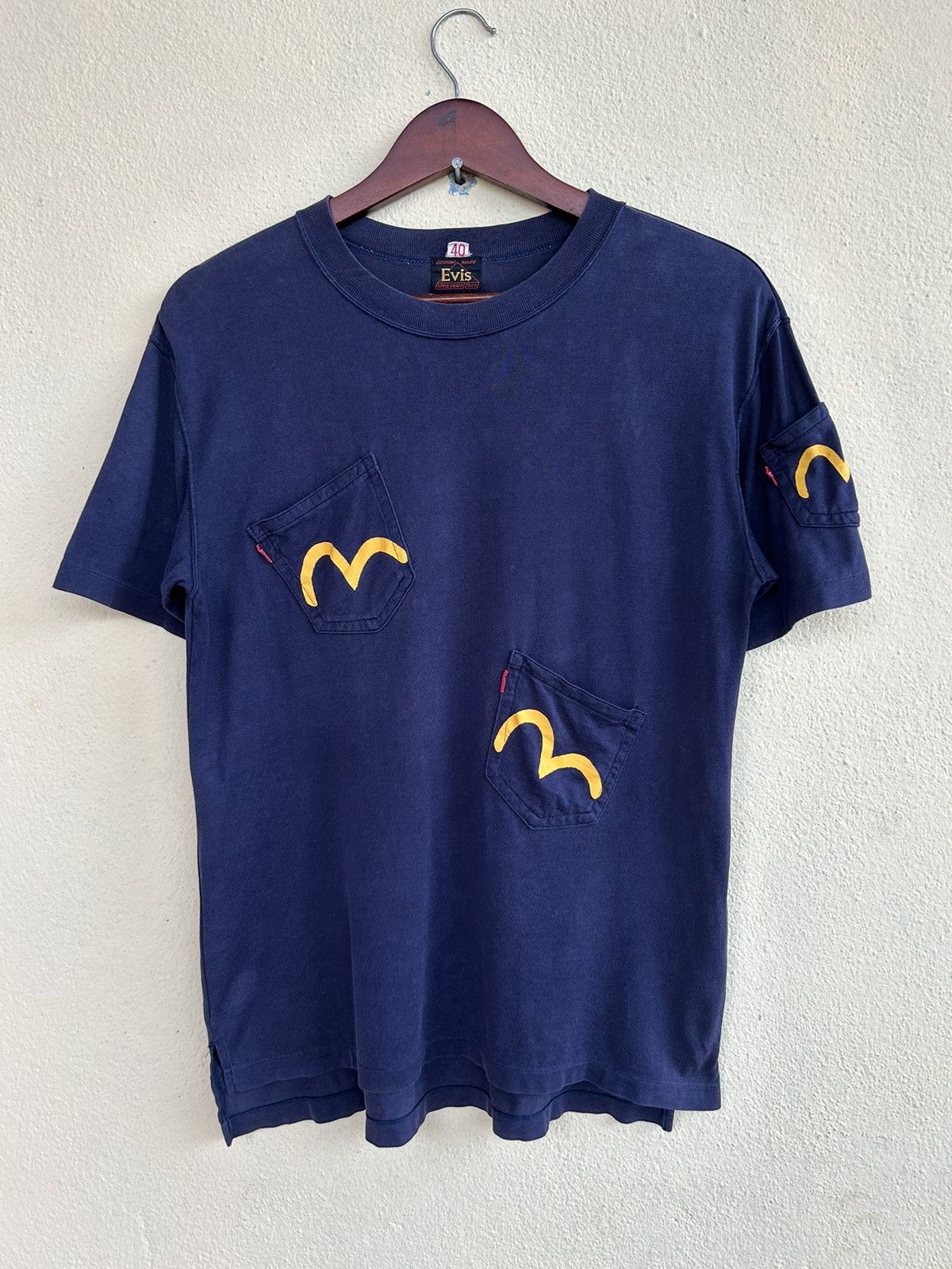 Evisu Vintage Evis Three Pockets Tshirt Size US S / EU 44-46 / 1 - 1 Thumbnail