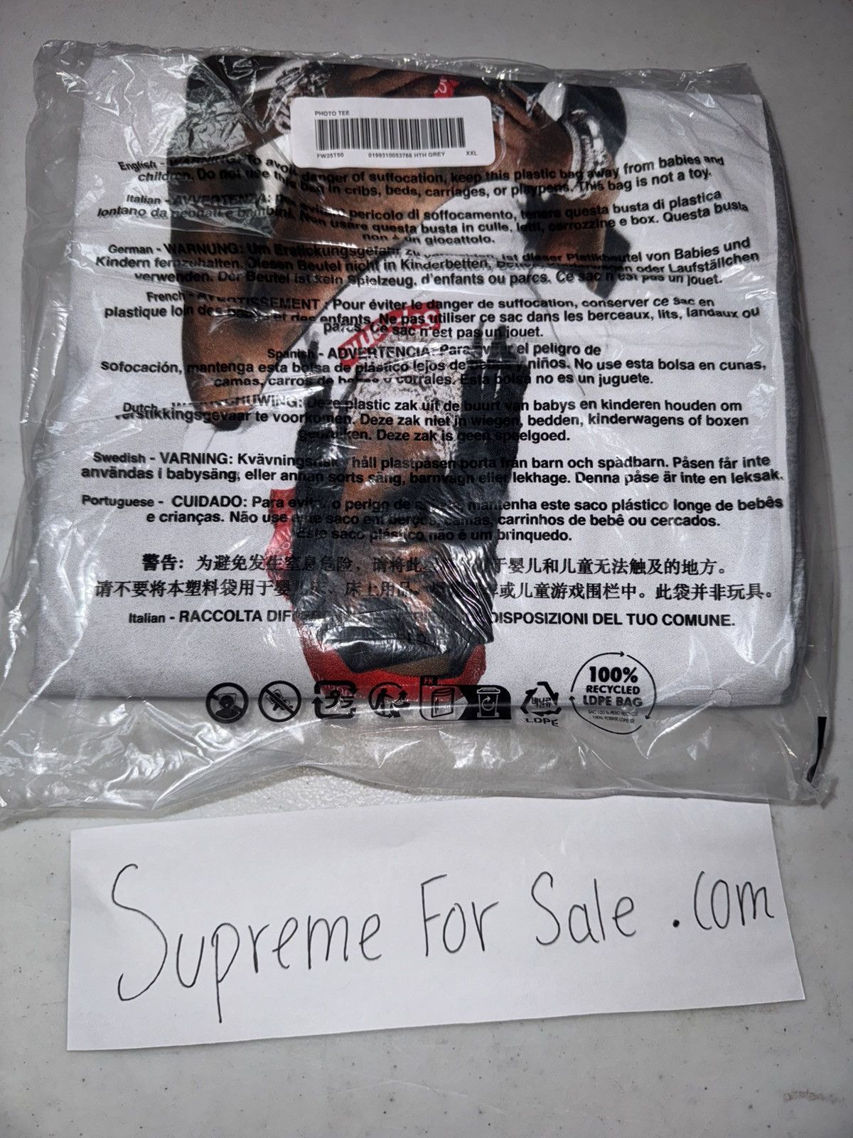 Supreme Supreme Playboi Carti Tee Size US XXL / EU 58 / 5 - 2 Thumbnail