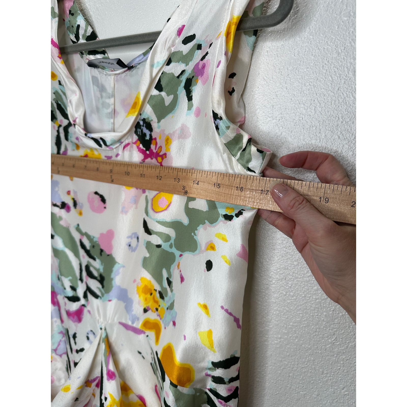 THAKOON Thakoon White Floral Sleeveless Silk Sheath Mini Dress 6 Size M / US 6-8 / IT 42-44 - 13 Thumbnail