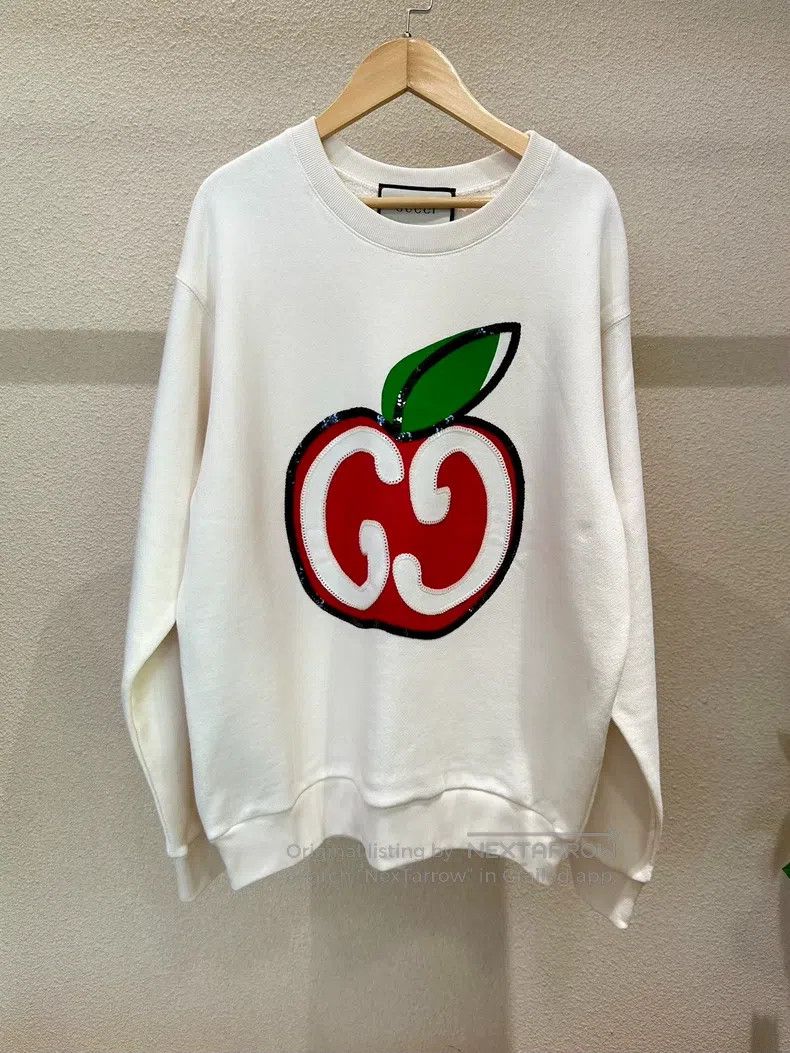 Gucci Gucci Apple sequin double G sweatshirt Size US S / EU 44-46 / 1 - 1 Thumbnail