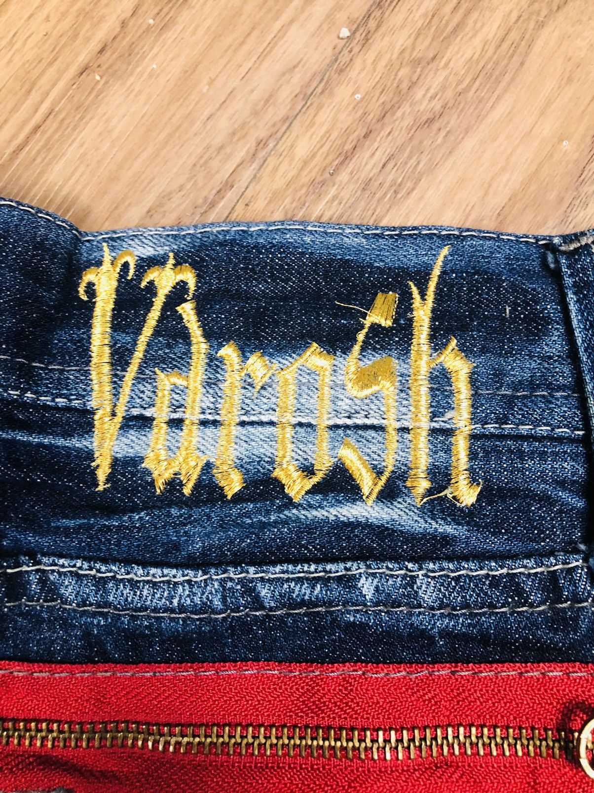 If Six Was Nine Varosh Designer Ripped Jeans with Ankle Zips (40) Size 42" / US 20 - 19 Thumbnail