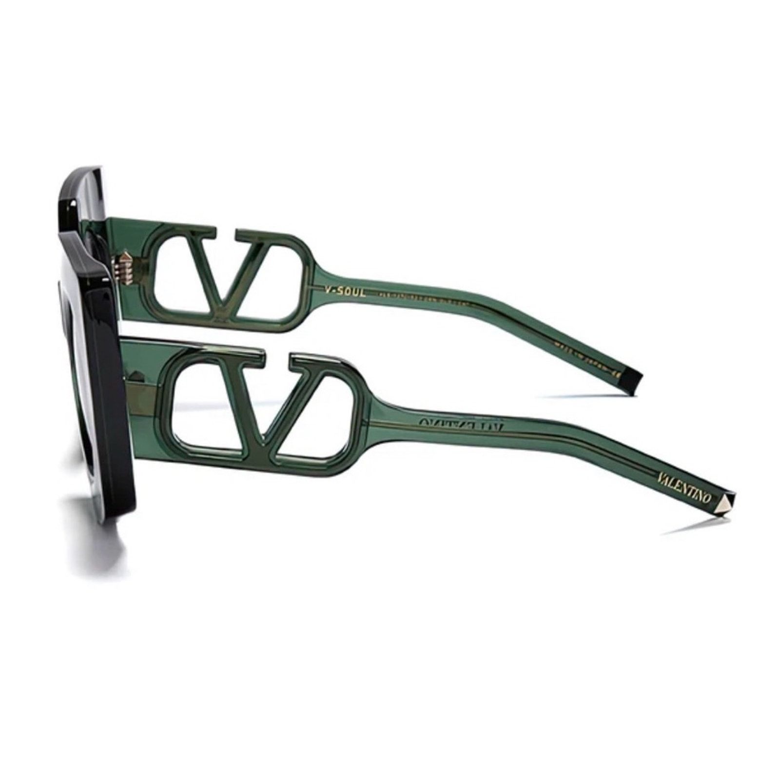 Valentino New! Valentino V SOUL VLS 127C Green Glasses, Authentic Size ONE SIZE - 4 Thumbnail