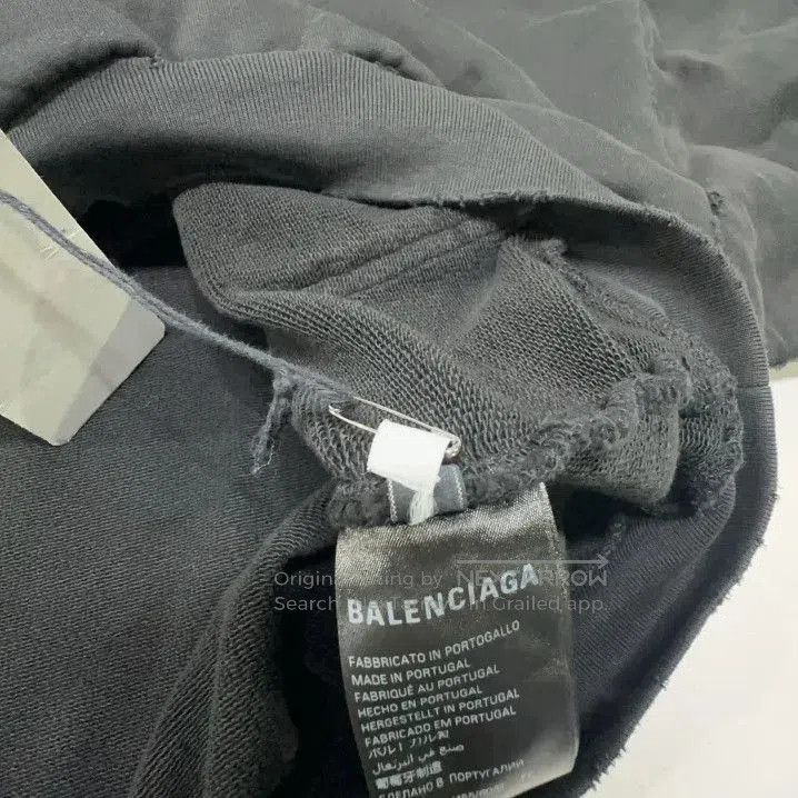 Balenciaga Balenciaga Black Oversized Hoodie with Logo. Size US XS / EU 42 / 0 - 5 Thumbnail