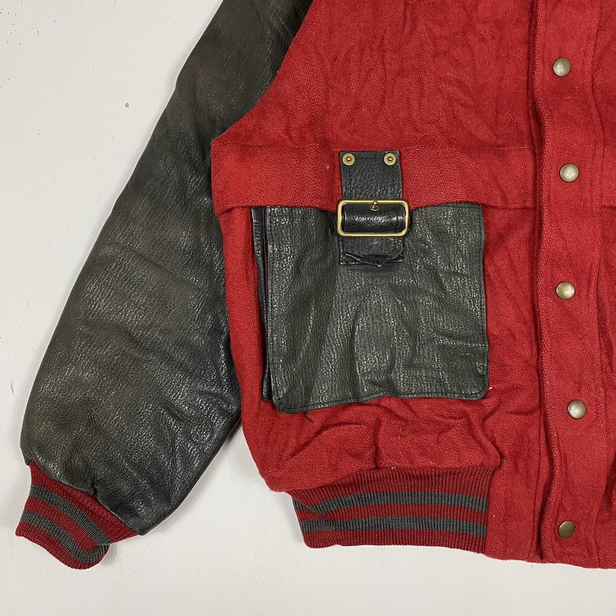 BIGI × Vintage VINTAGE 80's BIGI COMMANDING OFFICER GARMENT VARSITY JACKET Size US M / EU 48-50 / 2 - 5 Thumbnail