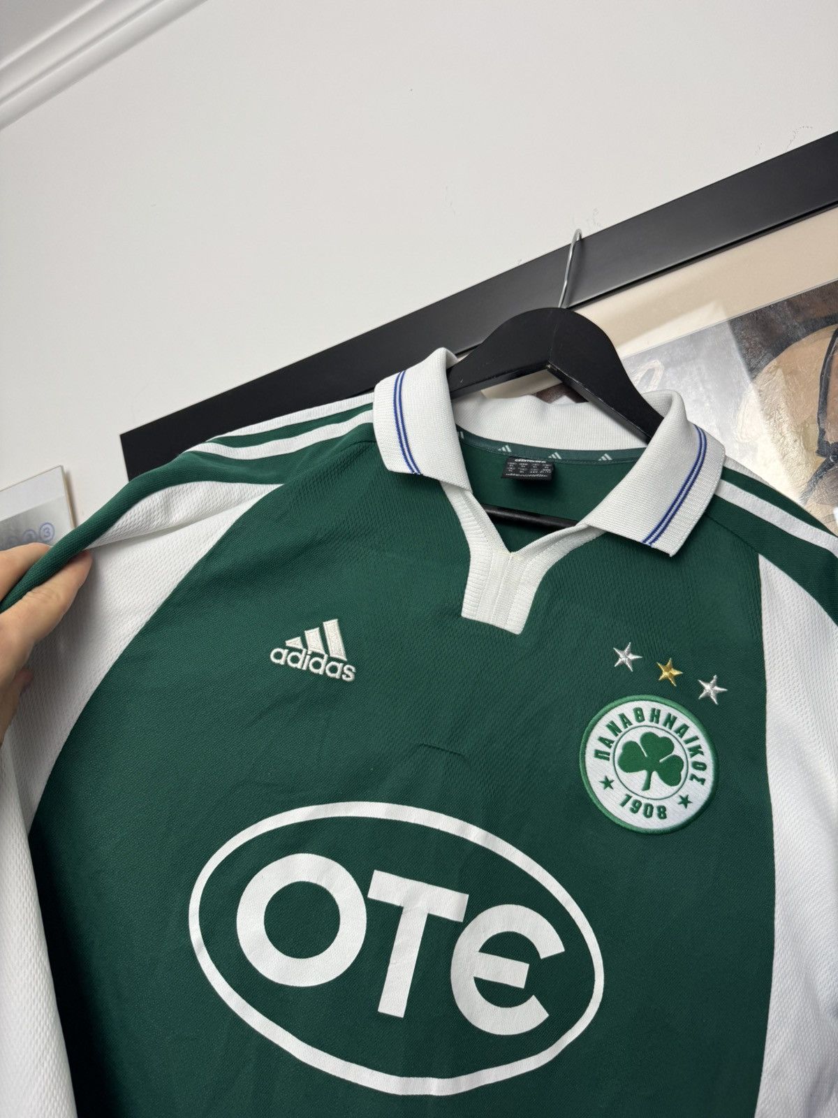 Adidas Panathinaikos Away football shirt 2001 Soccer Adidas Jersey Size US XL / EU 56 / 4 - 3 Thumbnail