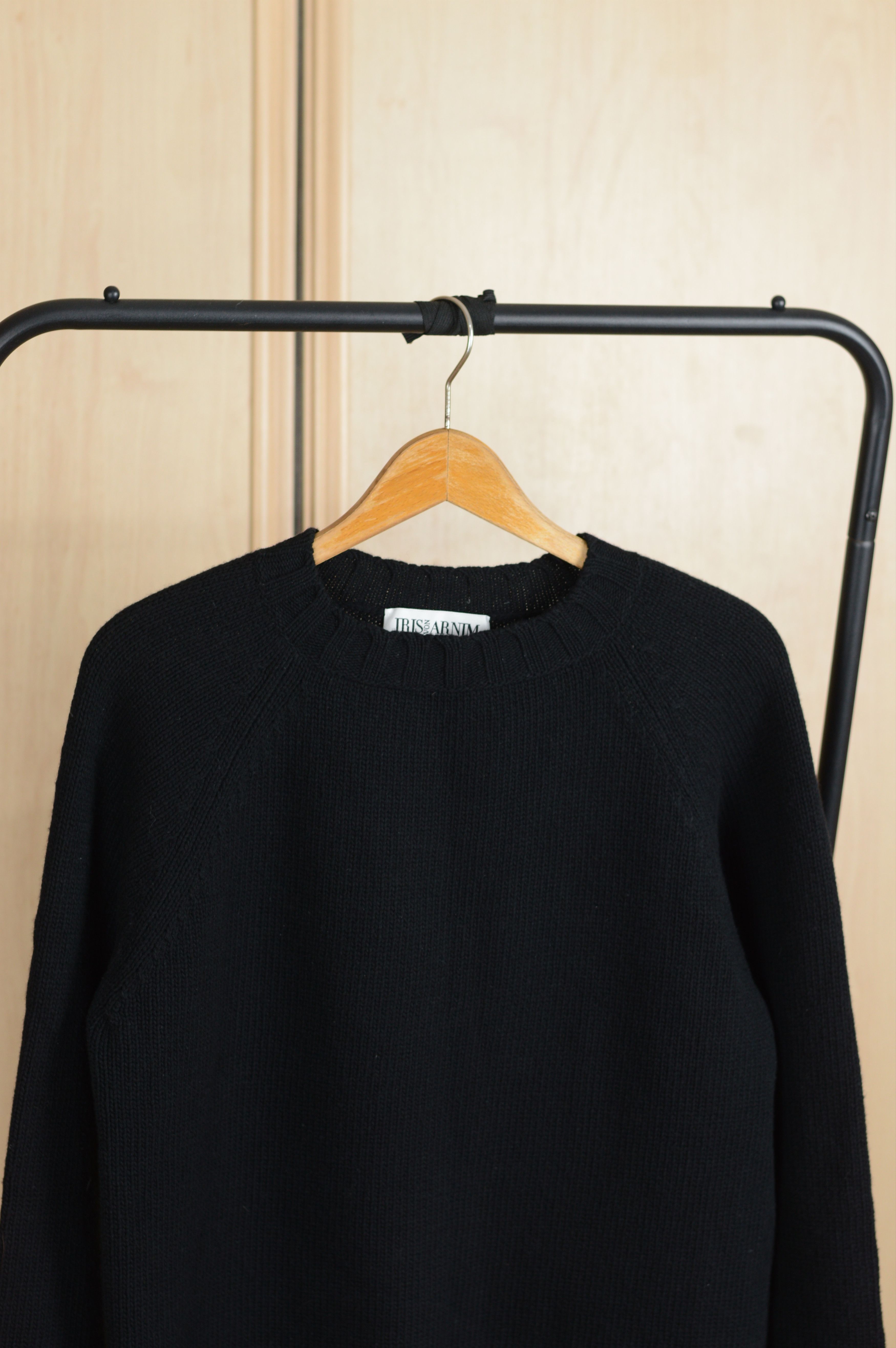 Iris von Arnim Iris von Arnim Wool Black Sweater Made in Italy Size S / US 4 / IT 40 - 3 Thumbnail