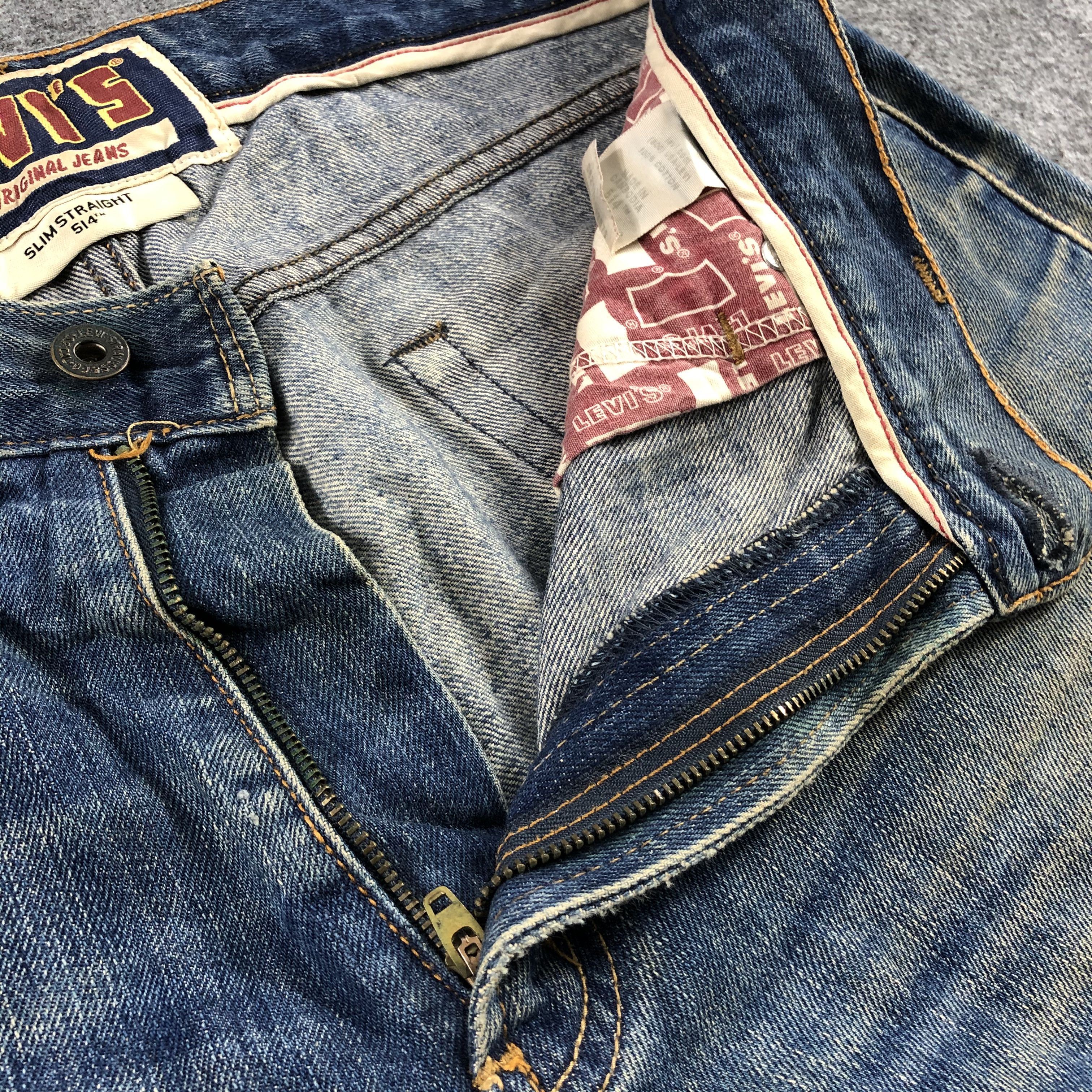 Levi's Vintage Blue Wash Levis 514 Jeans-J2292 Size US 38 / EU 54 - 12 Thumbnail