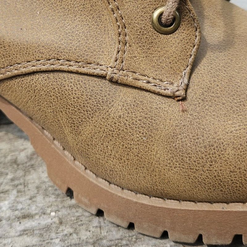 & Other Stories Soda Single Lug Sole Chunky Heel Combat Ankle Boot Lace Size US 9 / IT 39 - 3 Thumbnail