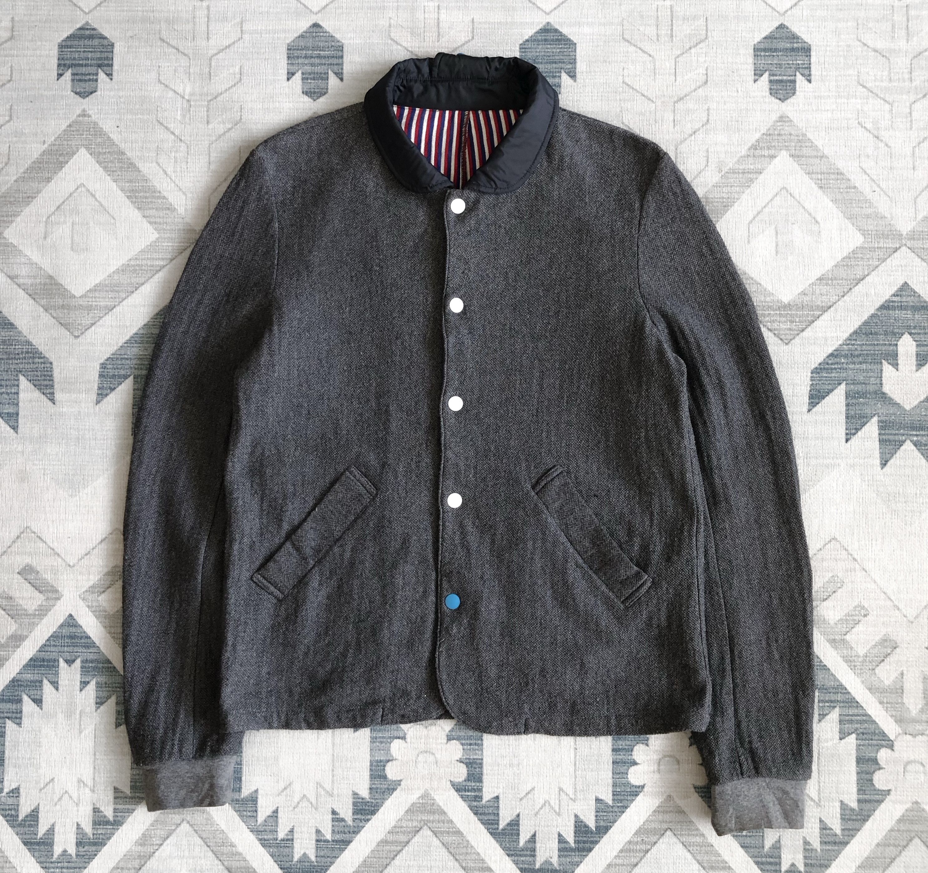 Frapbois × Issey Miyake AW11 FRAPBOIS ISSEY MIYAKE BUTTONBACK COLLAR JACKET Size M / US 6-8 / IT 42-44 - 2 Thumbnail