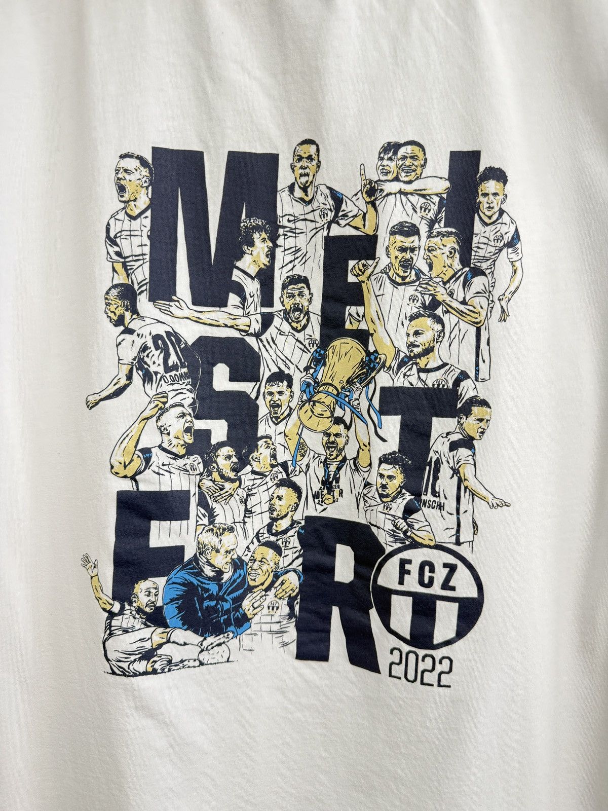 Nike 🇨🇭 2022 FCZ Zurich Meister Switzerland Suisse Swiss T-Shirt Size US XXL / EU 58 / 5 - 6 Thumbnail