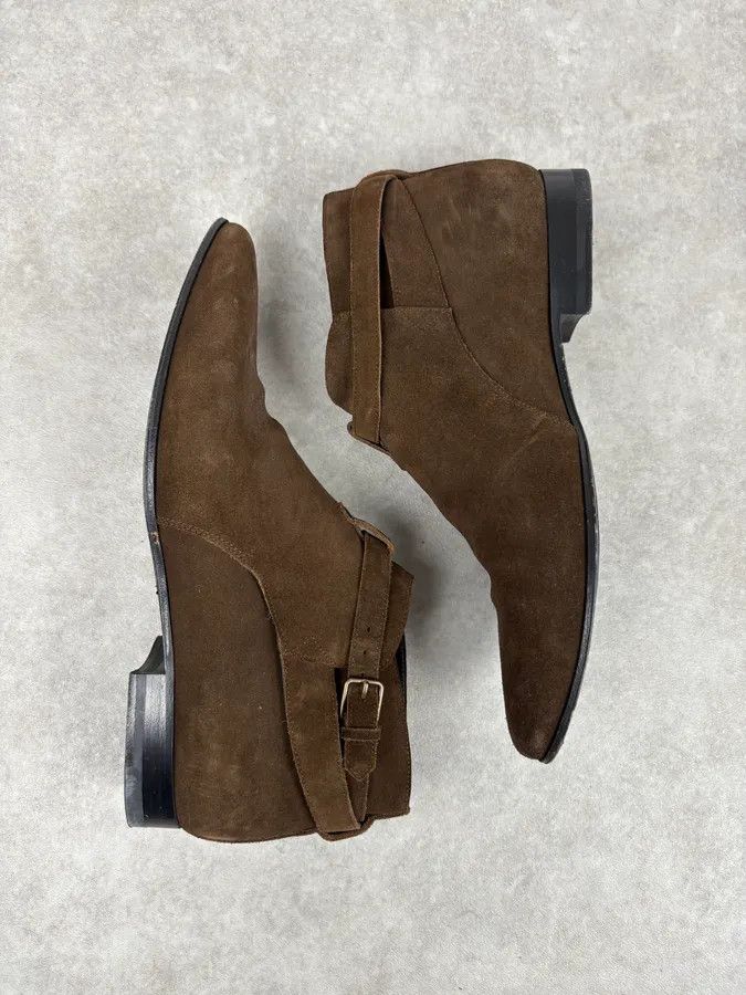 Saint Laurent Paris 2010s Saint Laurent Brown Suede Leather Classy Boots Size US 9 / EU 42 - 4 Thumbnail