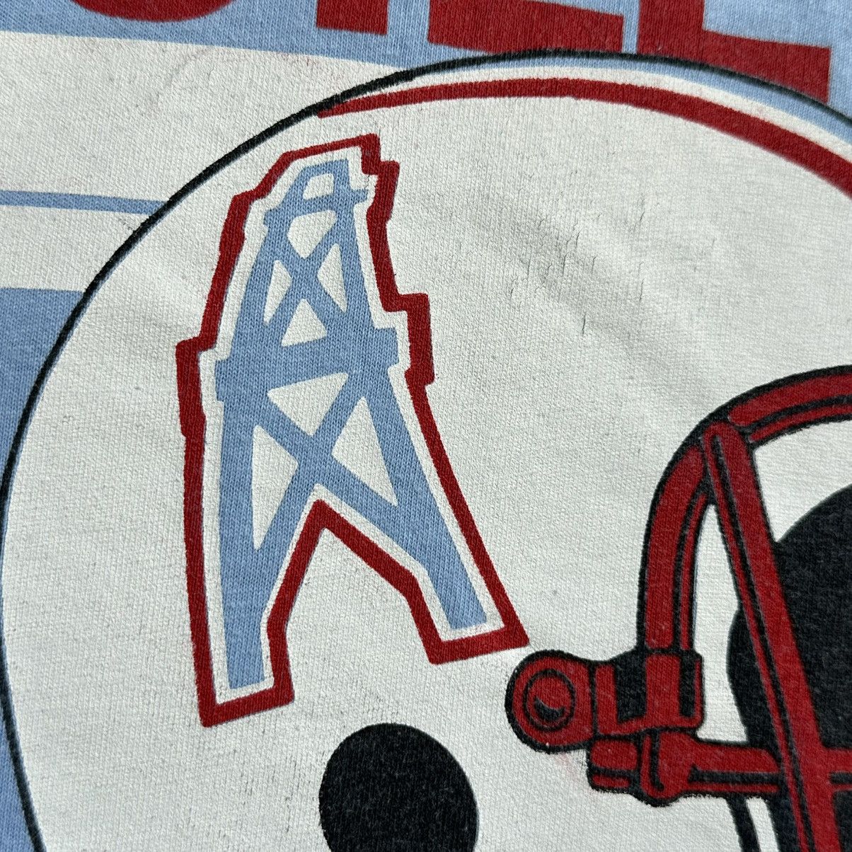 NFL × Vintage VINTAGE HOUSTON OILERS 1987 PLAY-OFFS NFL TEE SINGLE STITCH Size US L / EU 52-54 / 3 - 6 Thumbnail