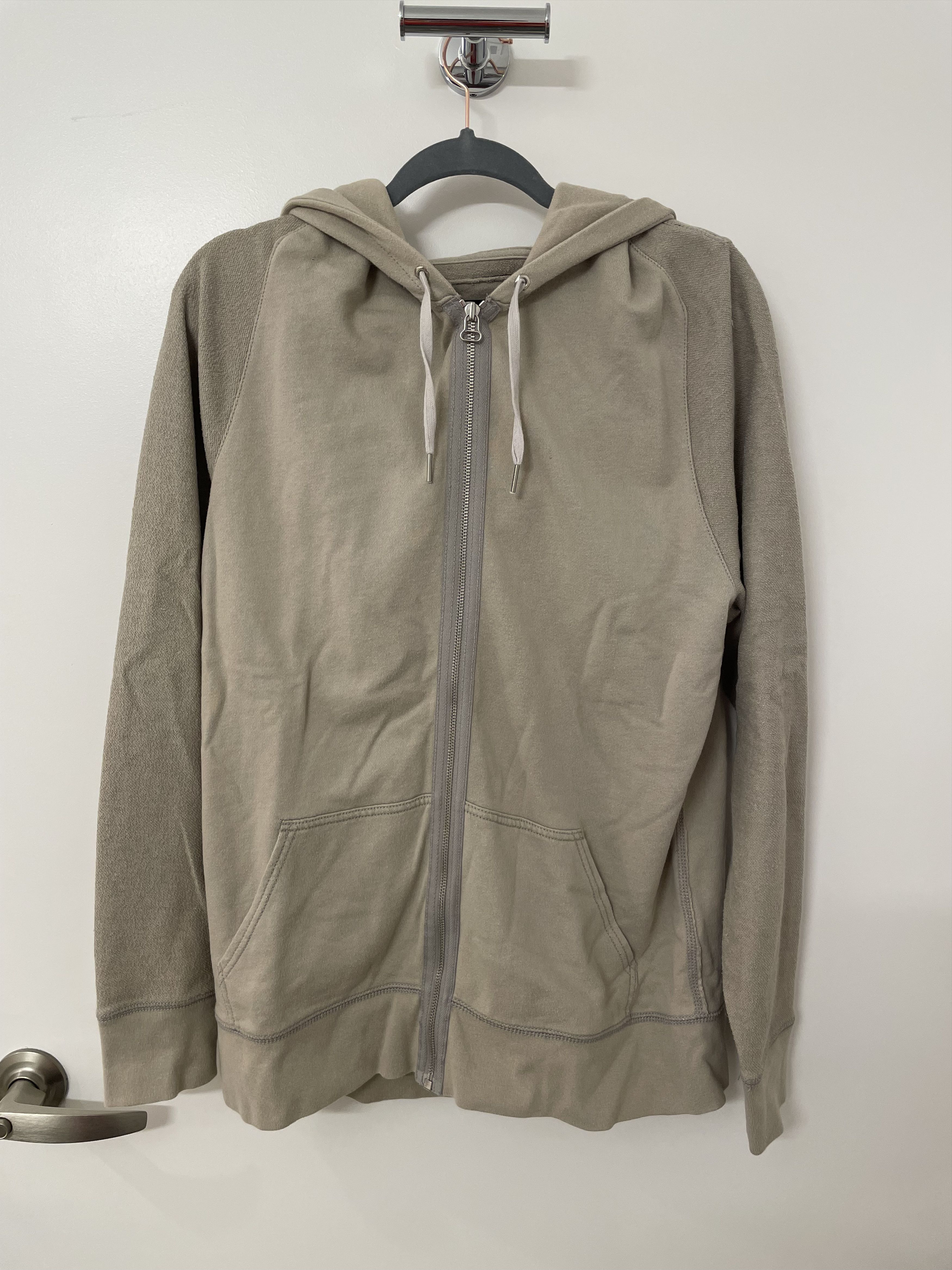 T by Alexander Wang T by Alexander Wang Cream Zip Up Hoodie Size US XS / EU 42 / 0 - 1 Thumbnail