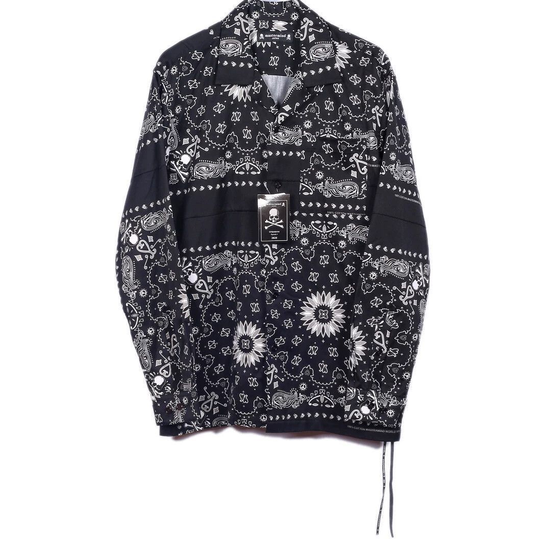 Mastermind Japan Black Patterned Long Sleeve Shirt Size US S / EU 44-46 / 1 - 1 Thumbnail