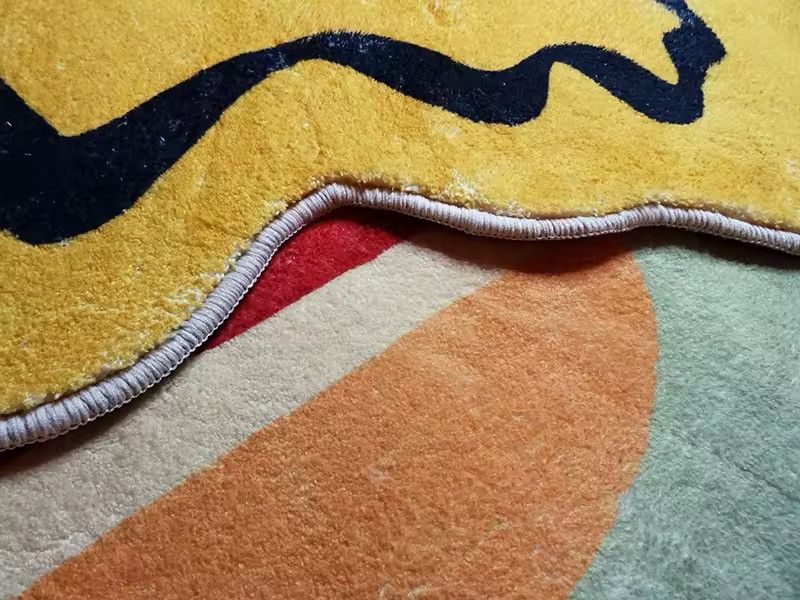 Handmade Smile Face Cartoon Bedroom Carpet Rug Size ONE SIZE - 6 Thumbnail