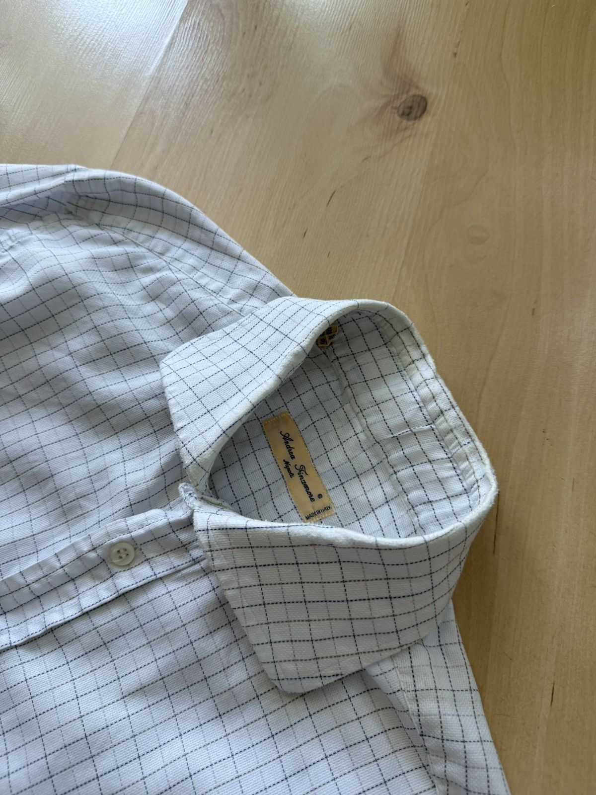Finamore Andrea Finamore vintage checkered ls shirt Size US L / EU 52-54 / 3 - 2 Thumbnail