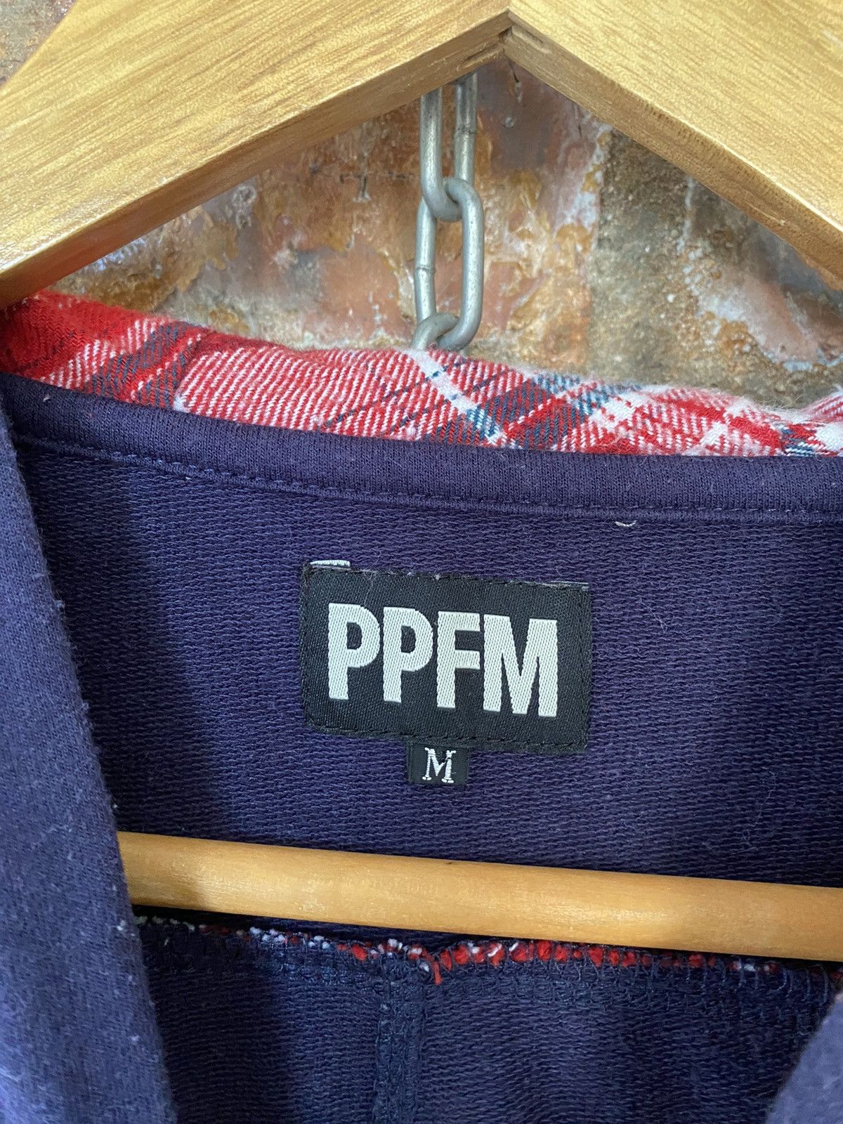 PPFM PPFM Native check trim hoodie Size US S / EU 44-46 / 1 - 14 Thumbnail