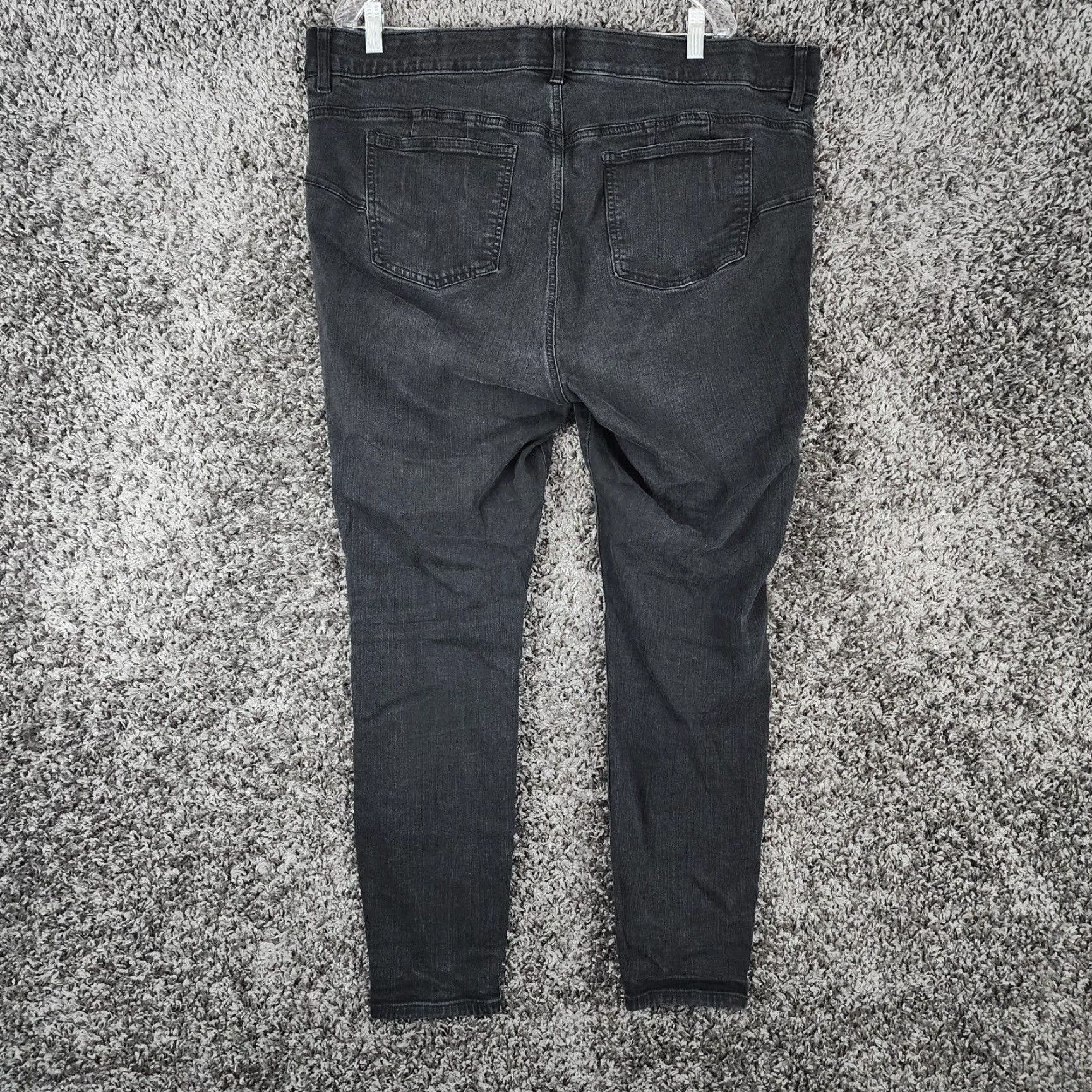 Torrid Torrid Bombshell Jeans Women 22T Black Distressed Ripped Skinny Womens Size 40" / US 18 - 6 Thumbnail