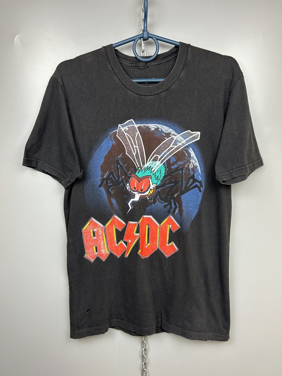 Ac/Dc × Band Tees × Vintage Vintage AC/DC Fly On The Wall 80s Rock 