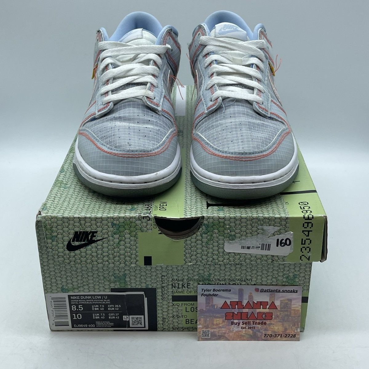 Nike Union LA x dunk passport pack argon Size US 8.5 / EU 41-42 - 2 Thumbnail
