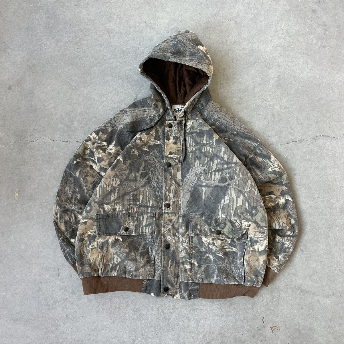 Pre-owned Carhartt X Realtree Crazy Vintage Y2k Realtree Camo Jacket Carhartt Style Grunge