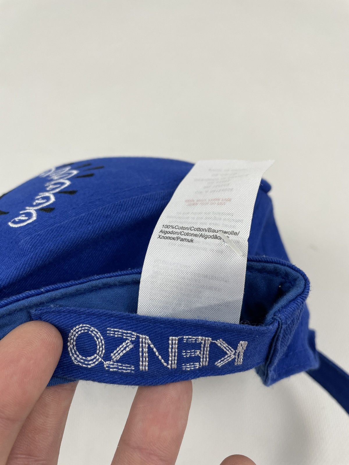 Kenzo Unisex Kid’s KENZO Embroidered Blink Eye Baseball 6-Panel Cap Adjustable Hat Size 26 - 10 Thumbnail