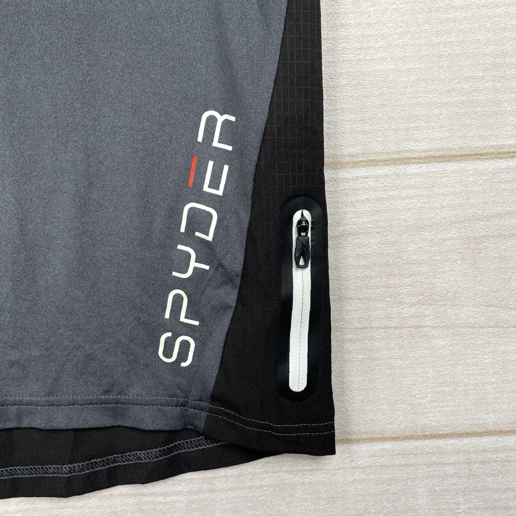 Spyder Spyder Active Top Mens L/XL Compression Zip Pocket ProW=B Running Athletic Gym Shirt Size US L / EU 52-54 / 3 - 3 Thumbnail