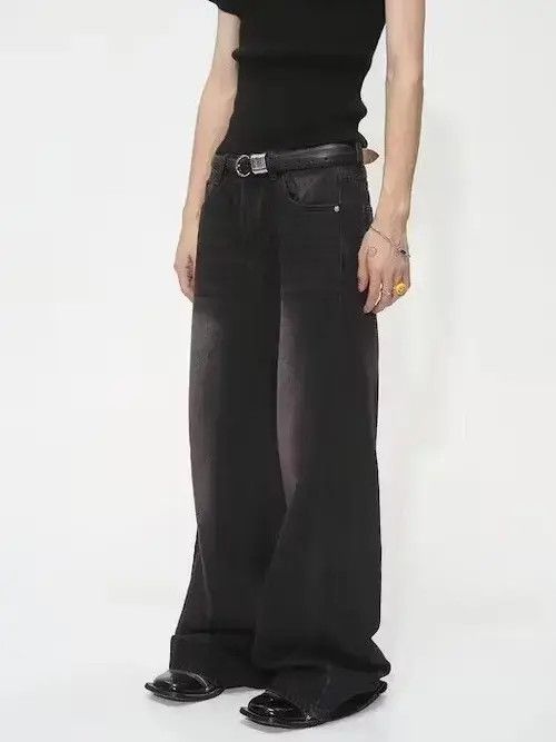 Japanese Brand × Jean Baggy Denim Wide Leg Jeans Size US 30 / EU 46 - 3 Thumbnail
