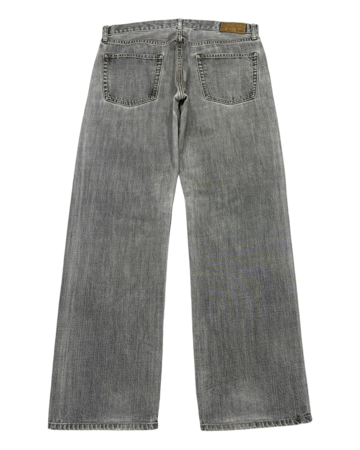 Undercover × Uniqlo BAGGY🔥DISTRESSED DENIM S-003 FADED GREY BAGGY JEANS Size US 34 / EU 50 - 2 Thumbnail