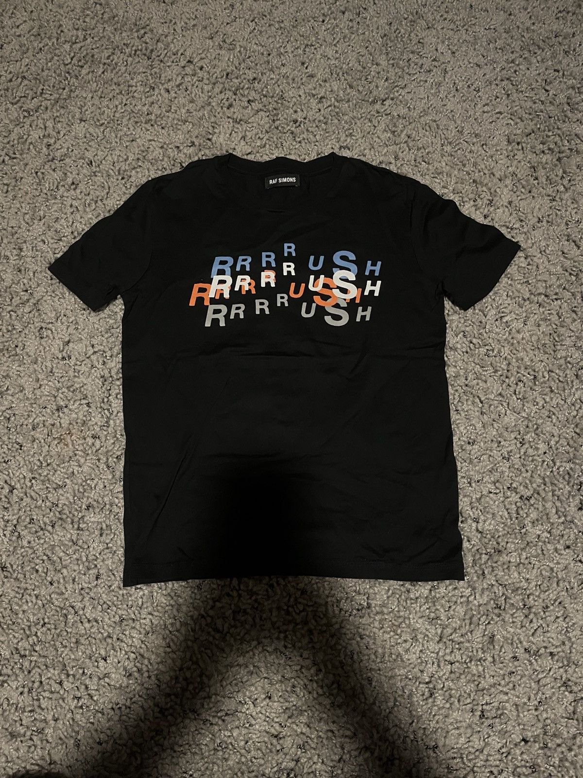 image of Raf Simons Raf Simon’S Rush Babytee in Black, Men's (Size XS)