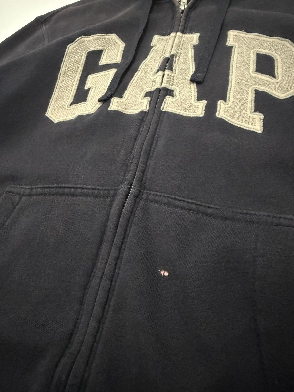 Gap 🔥 Distressed GAP Streetwear Hoodie Sunfaded Blue - XS Size US XS / EU 42 / 0 - 4 Thumbnail