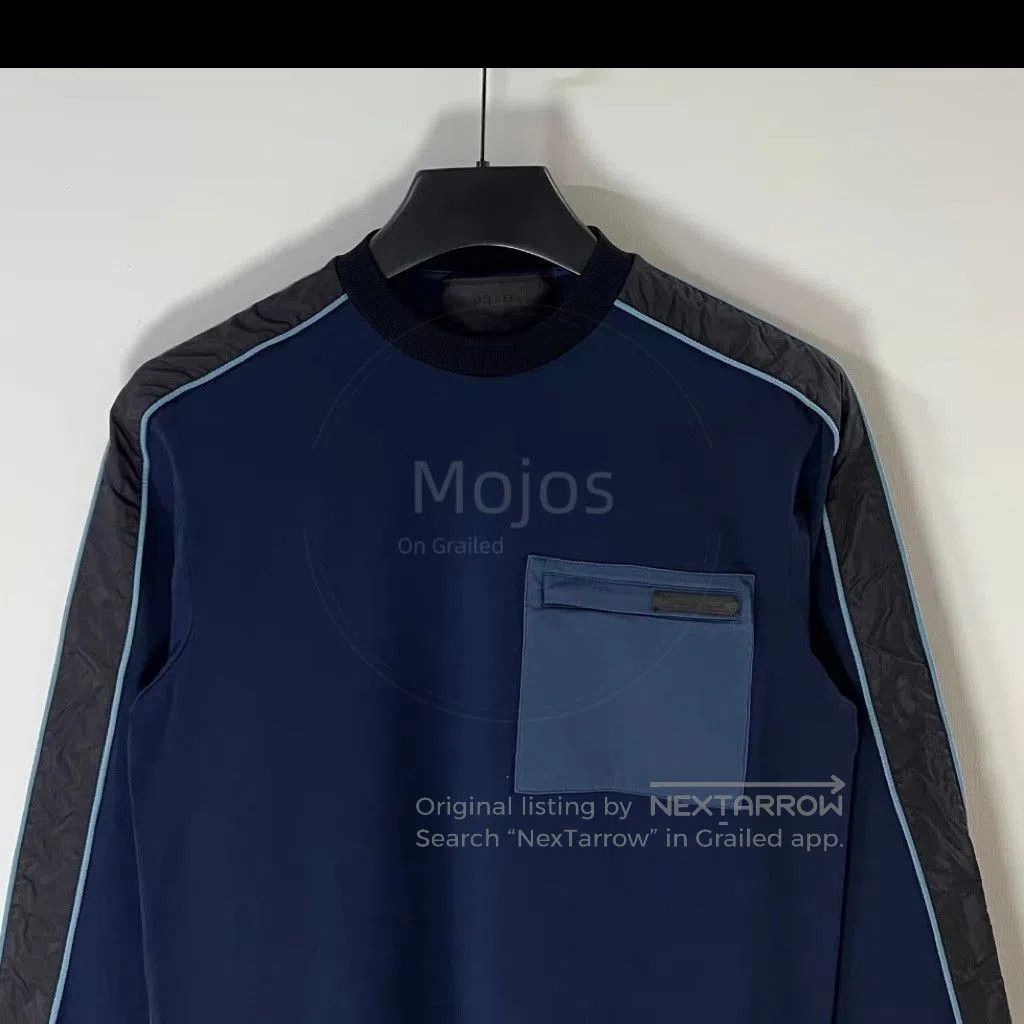 Prada Nylon Patch Sweatshirt.