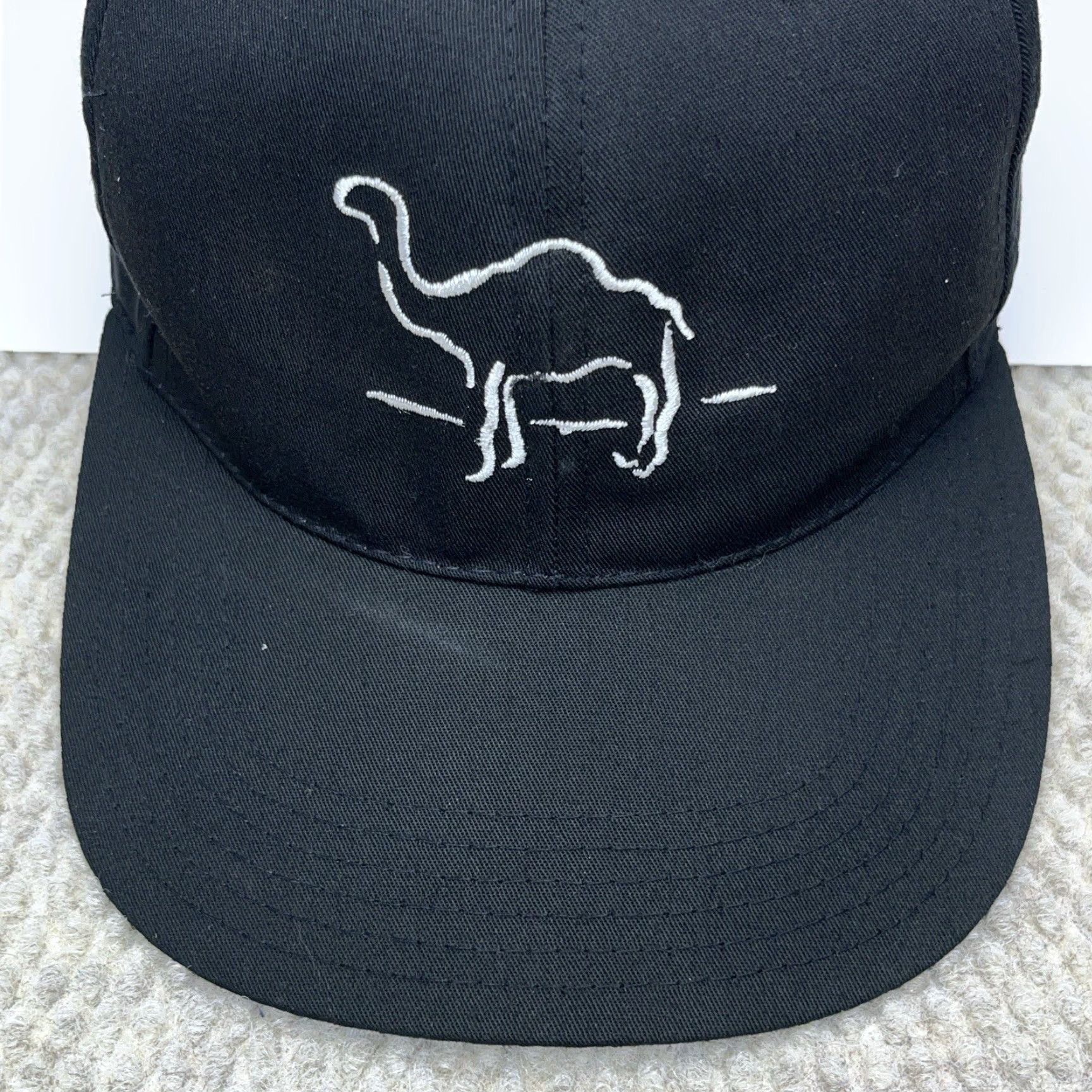 Vintage VINTAGE R.O.C. Hat Cap Snapback Black 90s Y2K Cigarettes Tobacco Promo Corduroy Adjustable Baseball Cap Men Size ONE SIZE - 4 Thumbnail