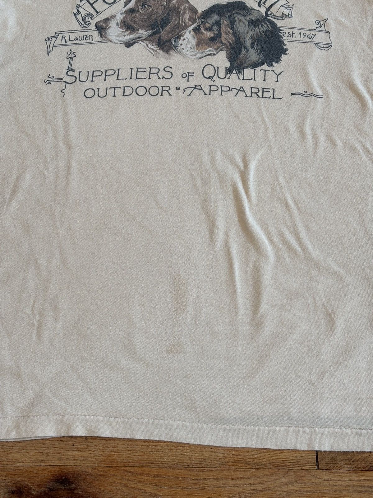 Polo Ralph Lauren Vintage Polo Country Sportsman Ralph Lauren Dog Tee Hunting Size US L / EU 52-54 / 3 - 4 Thumbnail