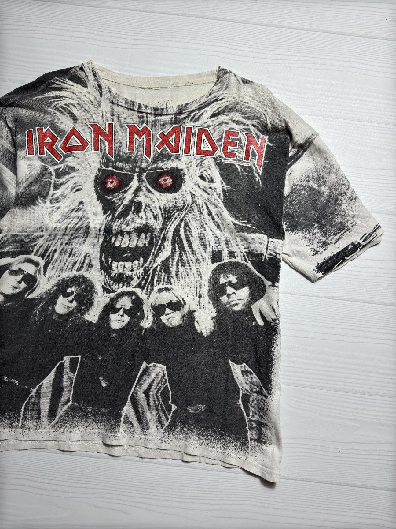 Vintage Vintage 1992 Iron Maiden Archive T-Shirt Size US M / EU 48-50 / 2 - 2 Thumbnail