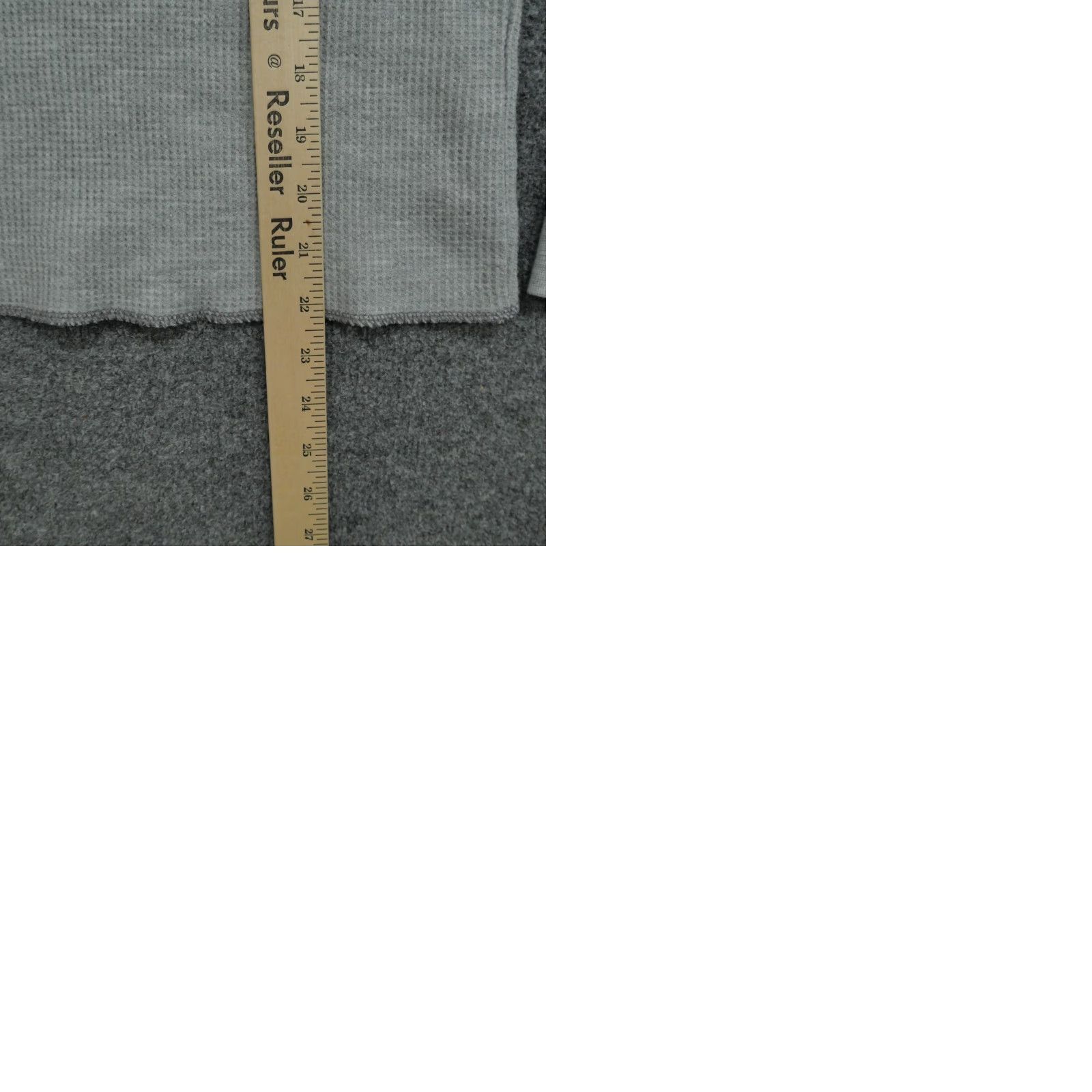 Old Navy VINTAGE Old Navy Thermal Shirt Womens M Grey Waffle Knit Studded Collar Y2K Size M / US 6-8 / IT 42-44 - 9 Thumbnail