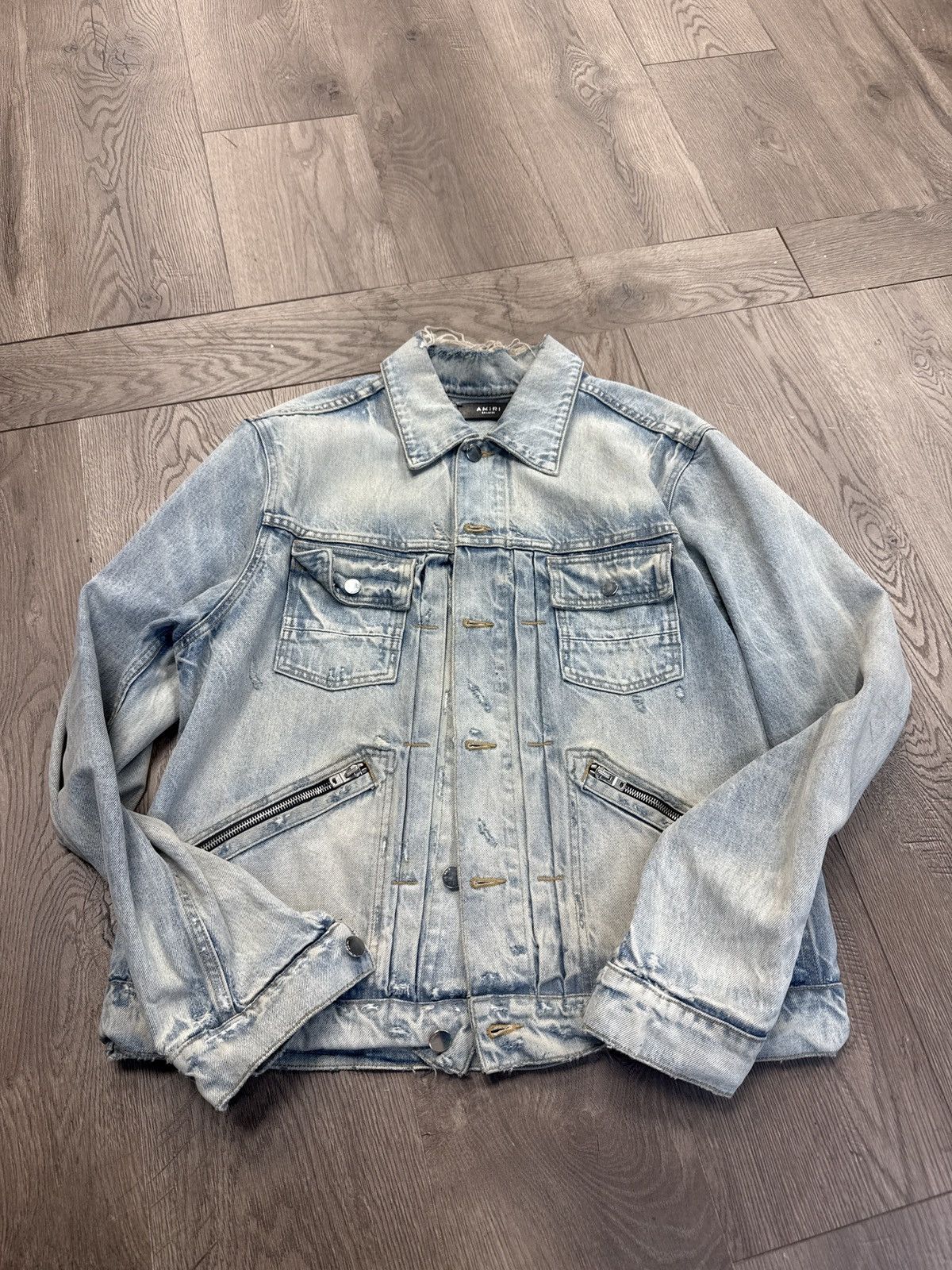 Amiri Amiri denim jacket zipper pocket Size US XXL / EU 58 / 5 - 1 Thumbnail