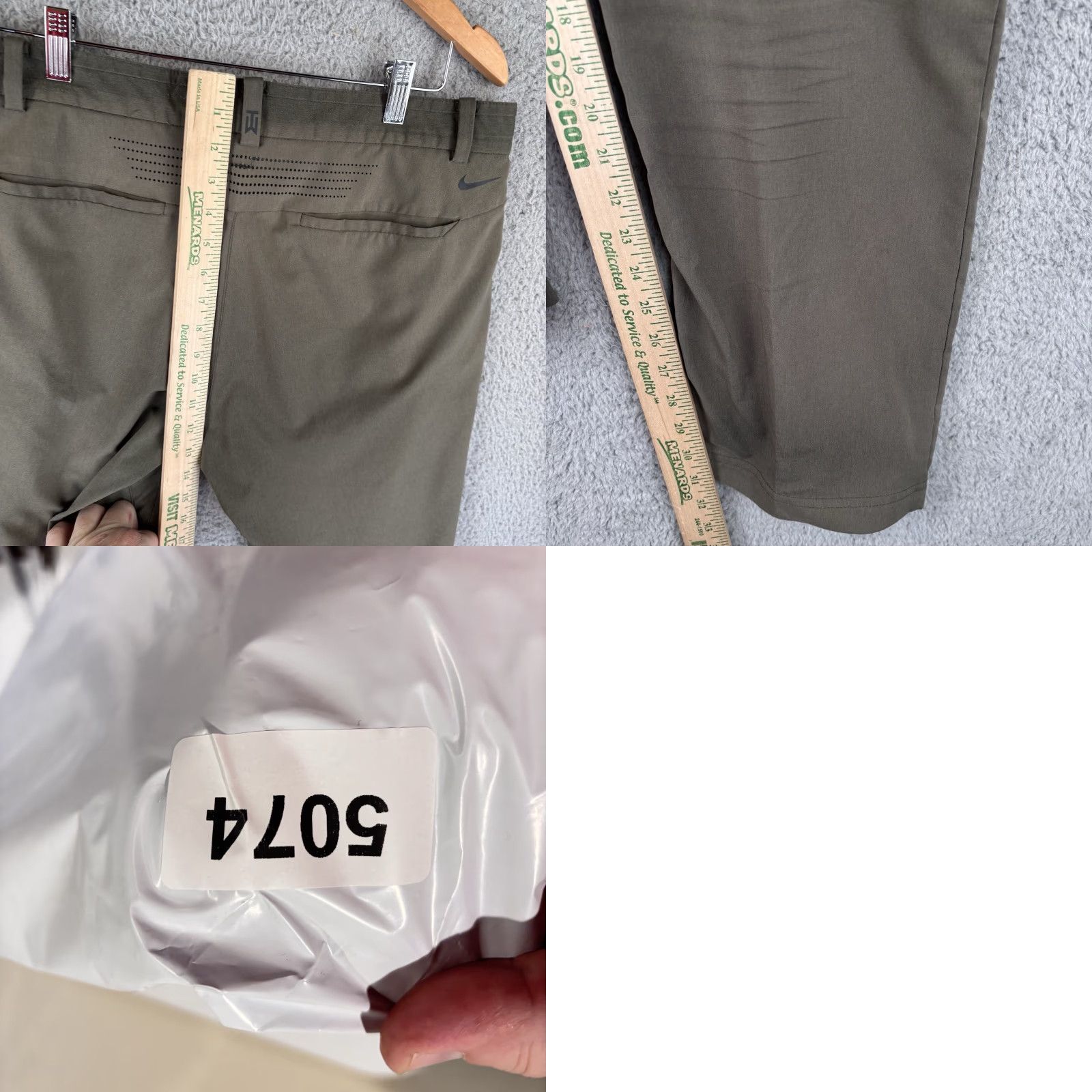 Nike Nike Tiger Woods Collection Pants Mens 34x32 Olive Golf Performance Vented Read Size US 34 / EU 50 - 8 Thumbnail